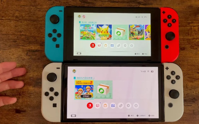 Switch OLED版对比老款：OLED新升级，画质更出众