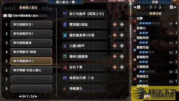 怪物猎人崛起曙光3.0飞天电锯配装攻略 怪物猎人崛起曙光3.0飞天电锯配装攻略