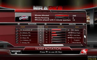 NBA2K9王朝菜单图文解析