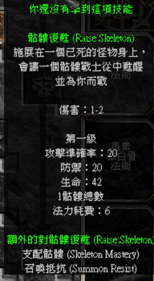 暗黑破坏神2知识与技术图表 暗黑破坏神2知识与技术图表