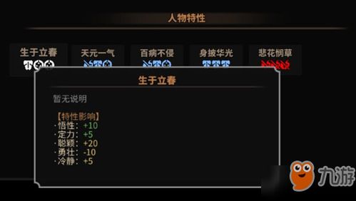 太吾绘卷出生月特性解析 太吾绘卷出生月特性解析