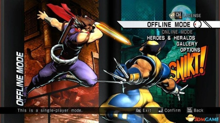 《漫画英雄VS卡普空3》角色技能出招表 《漫画英雄VS卡普空3》角色技能出招表