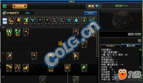 皇家骑士团重生50级普通职业属性表