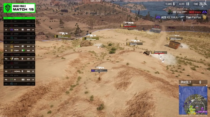 《绝地求生》PPS第六周第四天TOP5精彩集锦 《绝地求生》PPS第六周第四天TOP5精彩集锦