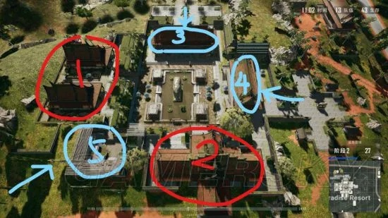 《绝地求生》度假村攻略：独家打法解析，点位布局揭秘！