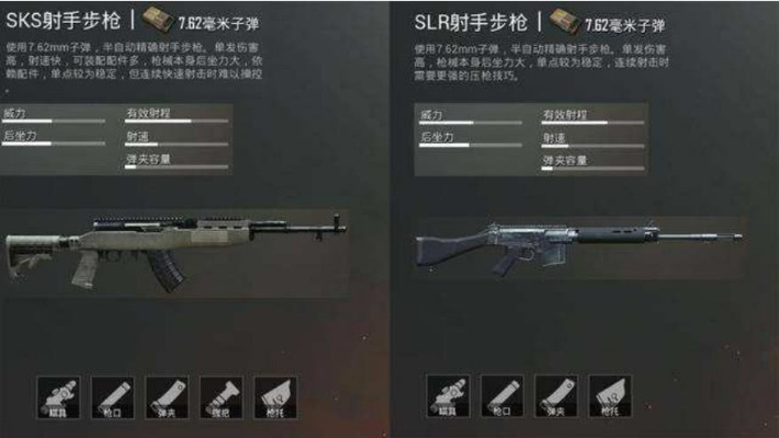 《绝地求生》SLR VS SKS：实战对比，谁才是绝地枪王？