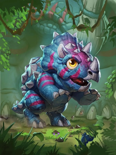 炉石传说独家进化宠！1100R小恐龙，收藏必备！