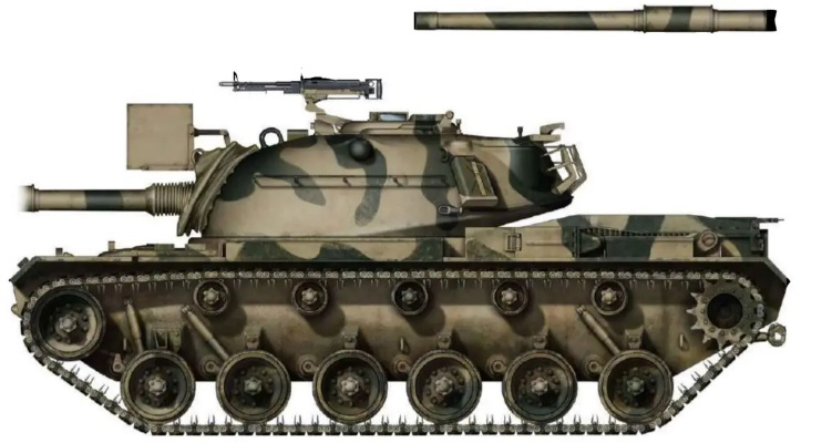 M48A5变身大巴顿:410穿深钢针+陶瓷装甲,异国战场无敌手 M48A5变身大巴顿:410穿深钢针+陶瓷装甲,异国战场无敌手