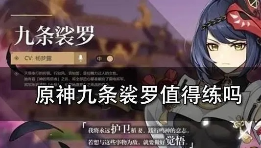 原神九条裟罗最强培养攻略，充能阈值与雷神配队全解析