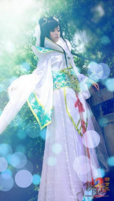 诛仙2星彩染坊，女装COS精灵，帅气演绎绝美风