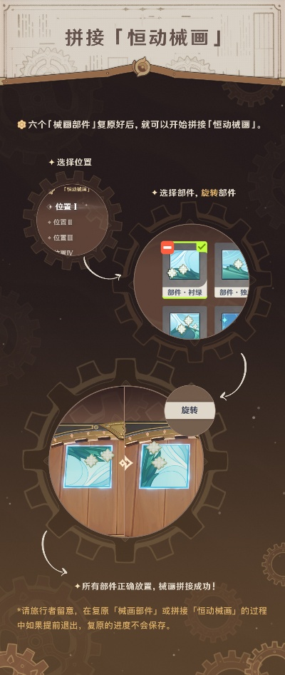 原神恒动械画拼图卡关？枫丹齿轮解密核心逻辑与速通指南