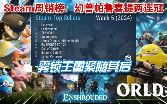 幻兽帕鲁+雾锁王国Steam捆绑特惠｜限时折扣入手双游