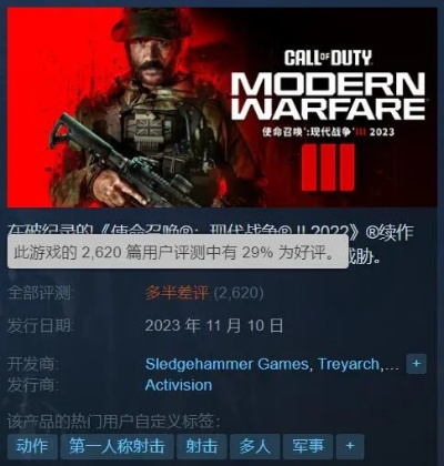 Steam使命召唤，现代战争1折入手，绝佳捡漏时机