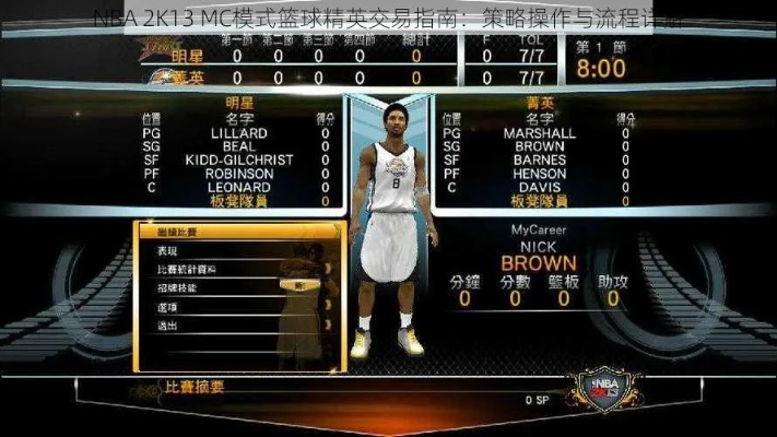 没玩过2K9别说懂篮球！MC模式怀旧全攻略
