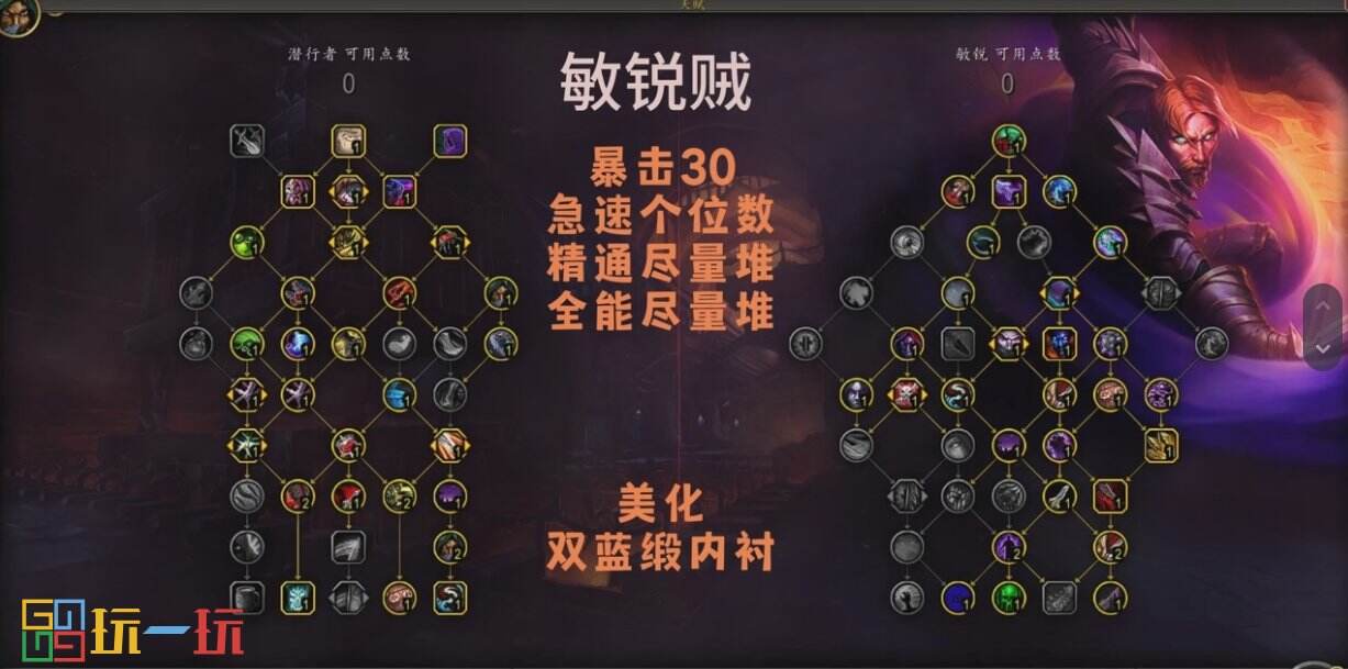 敏锐贼PVP天赋图鉴，2026赛季竞技场胜率提升指南